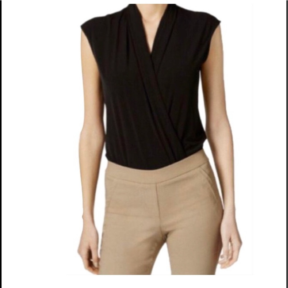 Calvin Klein Shawl Neck Body Suit 👚🖤🌹